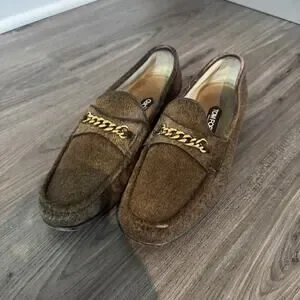 Tom Ford | Shoes | Tom Ford Brown Pony Hair Gold Chain Link  display picture 1